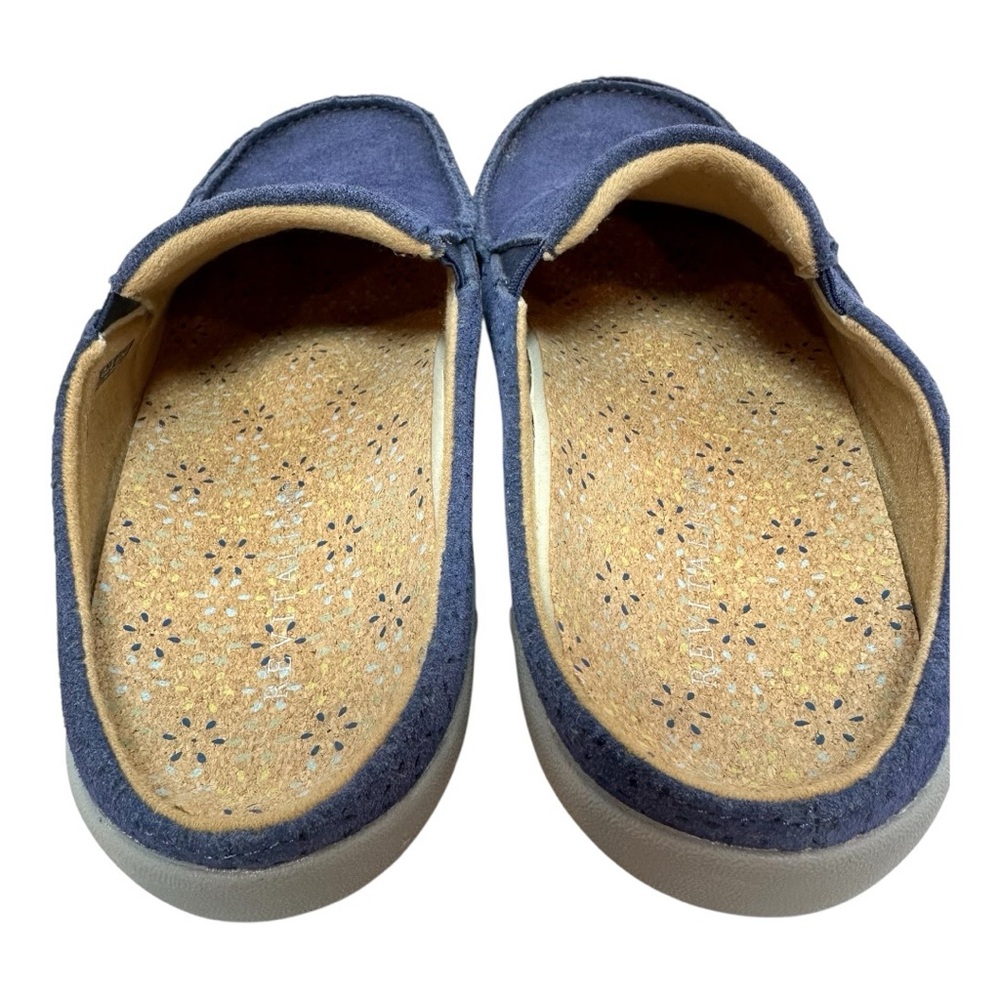 Revitalign Women Navy Blue Suede Slip On Clog Mules Casual Shoes Size 7.5 B - Picture 4 of 6